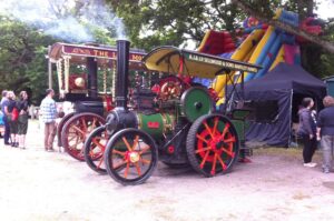 Steam engines on show,at the Copythorne Carnival